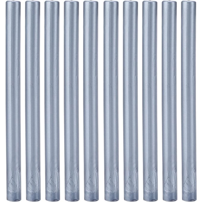 10 Stuks Zegellakstaven MultiColor Kleine Ronde Stempelgereedschappen voor DIY Uitnodigingen Kaarten blauw/grijs