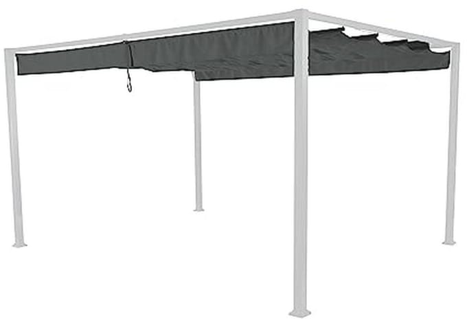 Antracieten Dak voor Paviljoen 4 x 3 m van 100% Polypropyleen