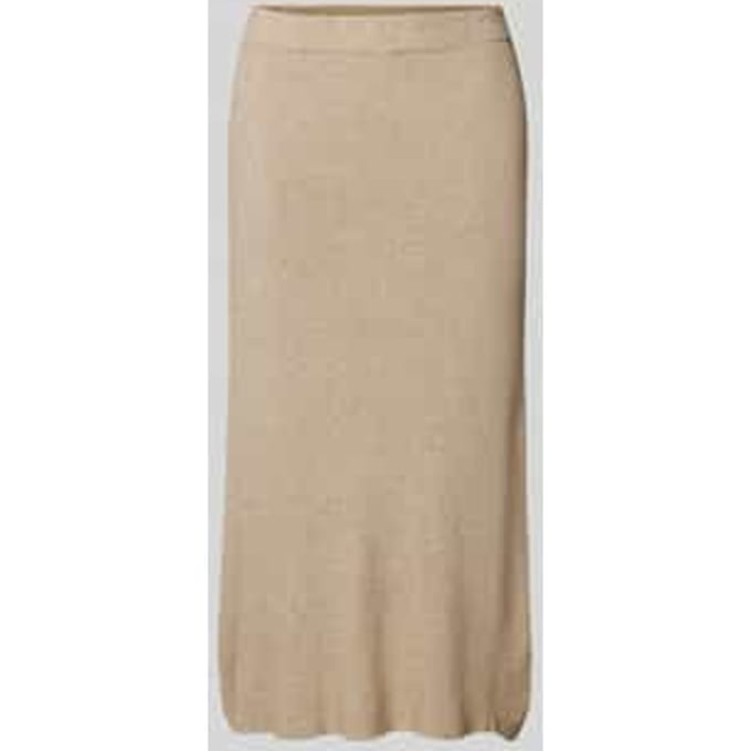 midi-gebreide rok met elastische band model 'COMFY'