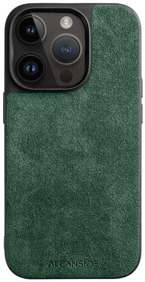 iPhone 14 Pro Max - Alcantara Back Cover - Midnight Green