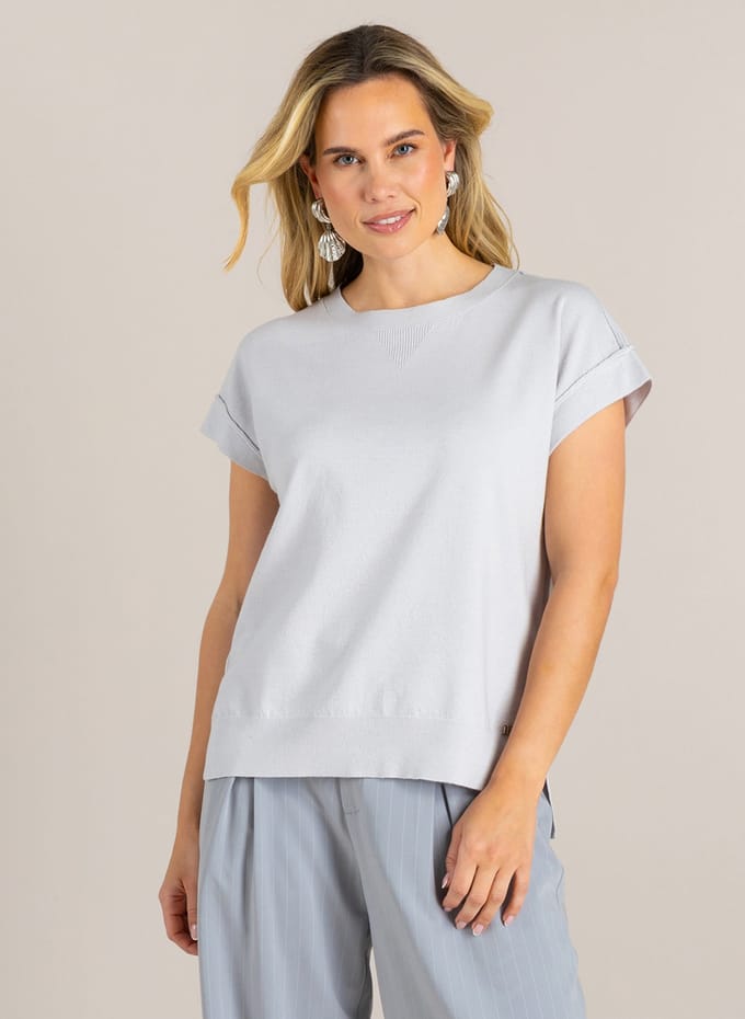 IVY BEAU Gijsje Tops - Grey - maat 38