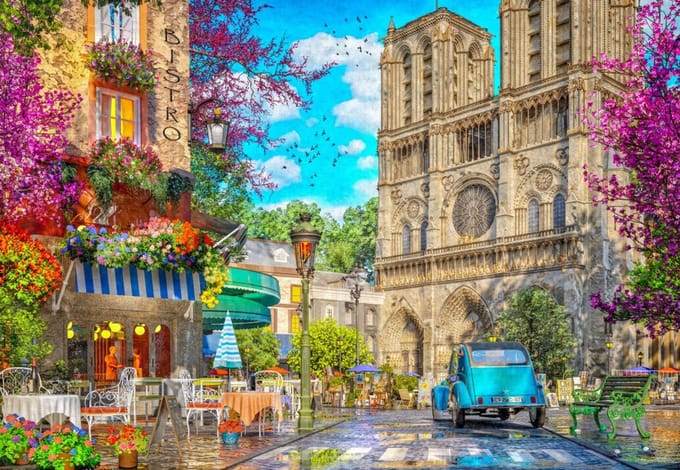 Bluebird Puzzle legpuzzel Notre Dame Afternoon - 1000 stukjes.