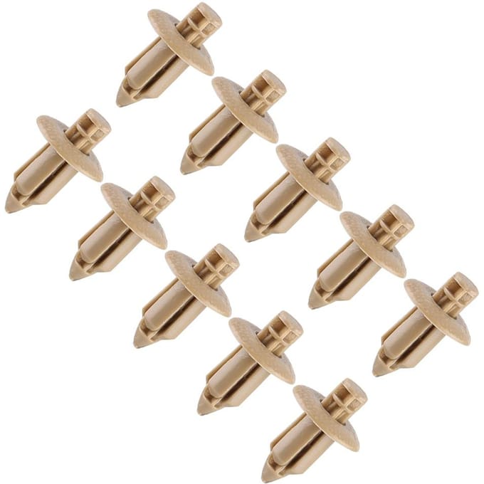 10 stuks Auto Deurpaneel Bekleding Clips Bevestigingsmiddel Klinknagel Clips beige