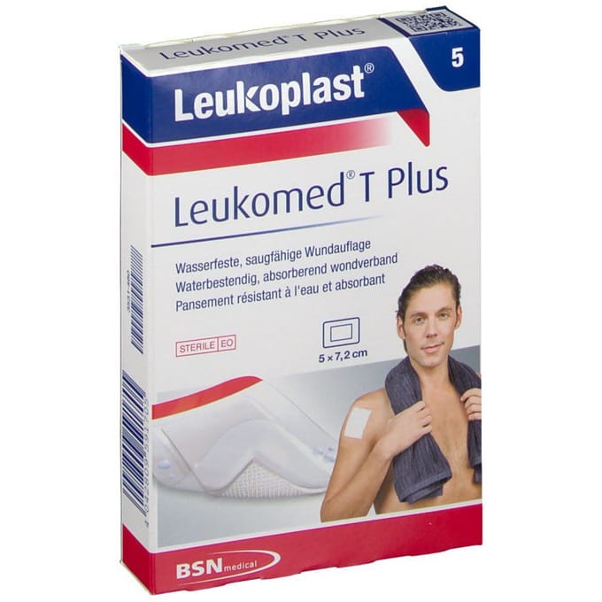 Leukoplast Leukomed® T plus Eilandpleister 5 cm x 7,2 cm 5 stuks