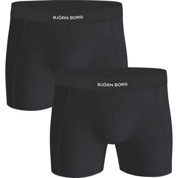 Bjorn Borg Boxers Solid Black 2 Pack - Maat XXL - Heren - Boxershorts
