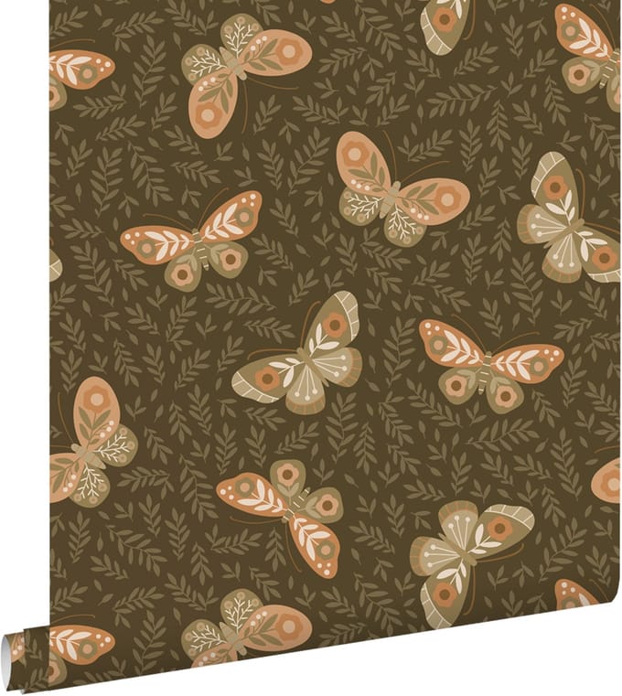 ESTAhome behang vlinders groen - 50 x 900 cm - 131887