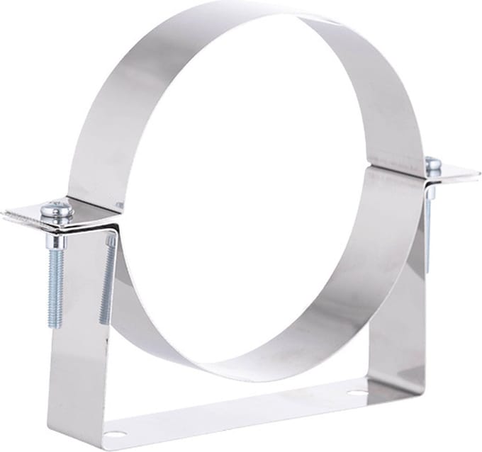 Muurbeugel rvs Ø120mm.