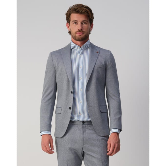 Roy Robson Colbert Slim Fit Cupro blend Licht Blauw / male