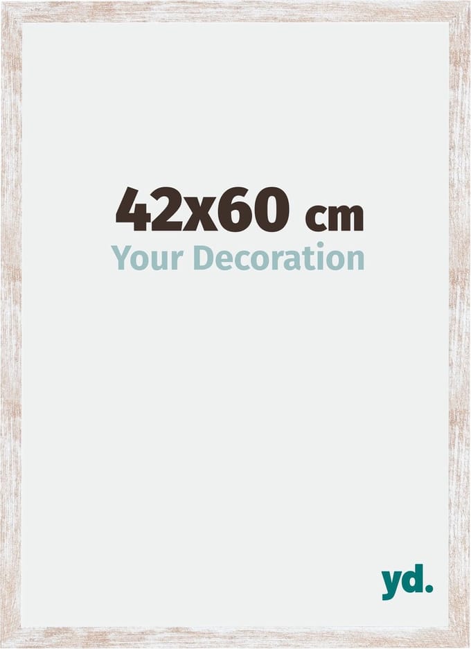 Your Decoration - Fotolijst 42x60 cm - MDF - White Wash - Catania
