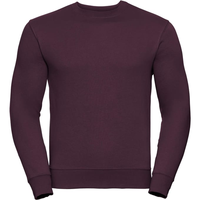 Russell Heren Authentieke Sweatshirt (Slimmer Cut) (Bourgondië)