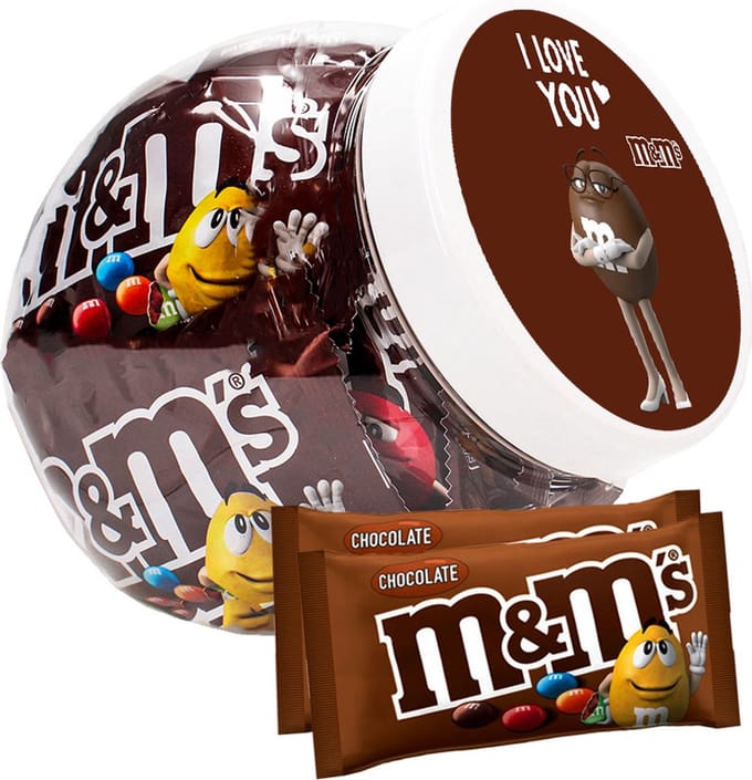 M&M's Chocolade - "I Love You" - chocoladecadeau - valentijnscadeau - liefde - 450g