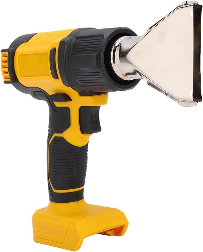 Draadloos Heteluchtpistool - Warmtepistool Batterij - Precisie Werk - Instelbare Temperatuur - 550°C Max - Zwart