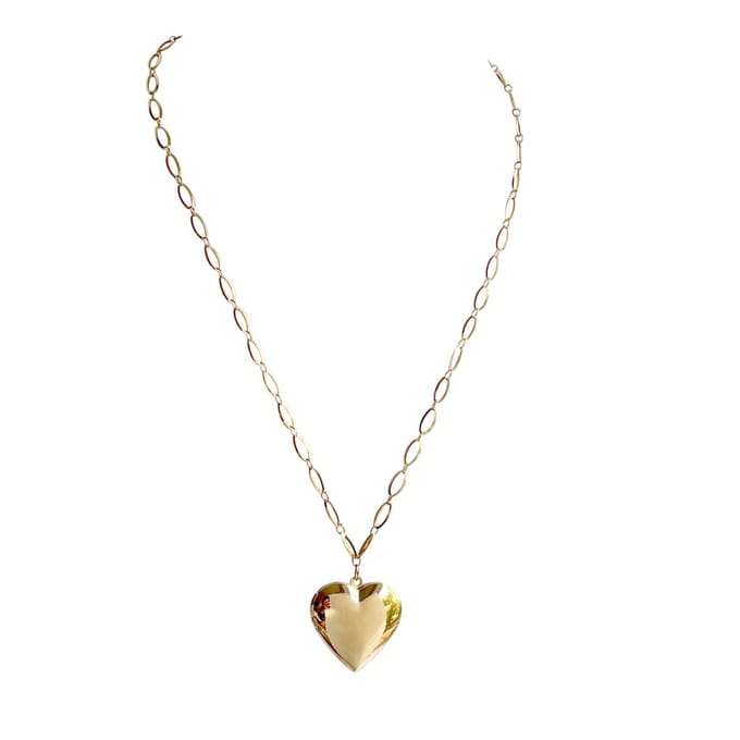 FlowJewels - ketting met medaillon - stainless steel - goud