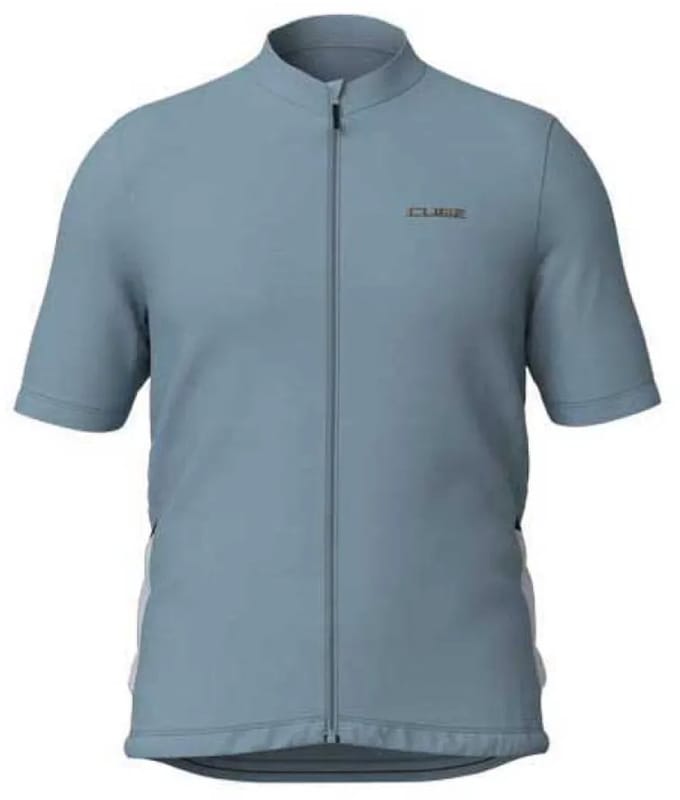 Cube Gravel Korte Mouw Wielertrui Blauw XL Man