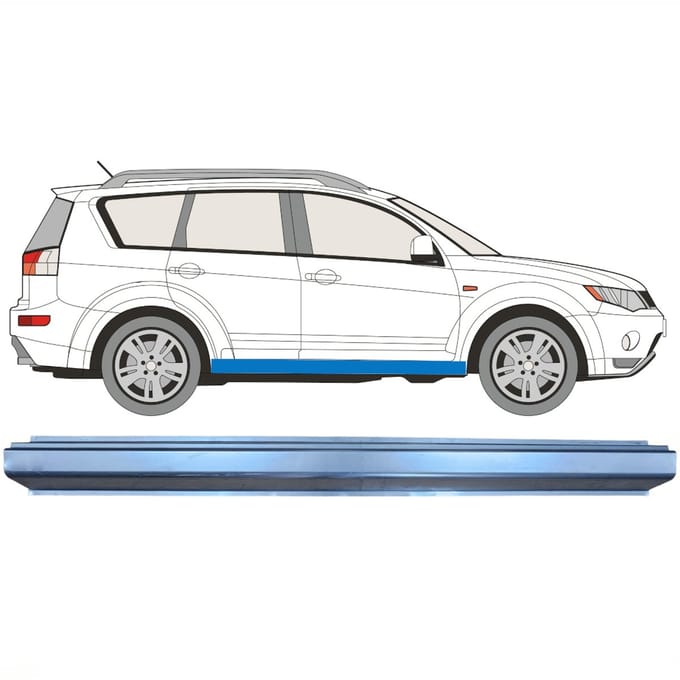 Reparatie dorpel voor Mitsubishi Outlander 2007-2012 / Links = Rechts