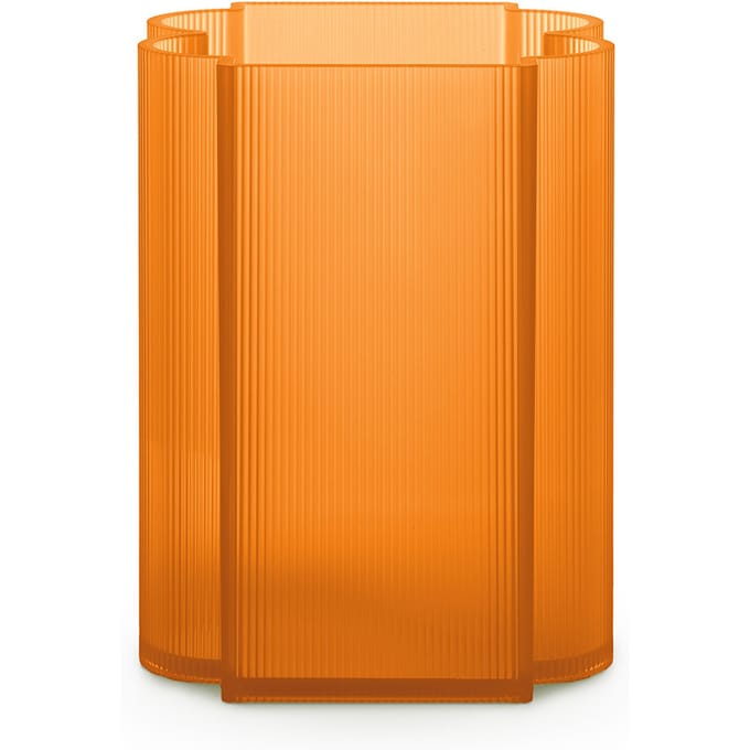 Kartell Okra vaas - oranje - laag