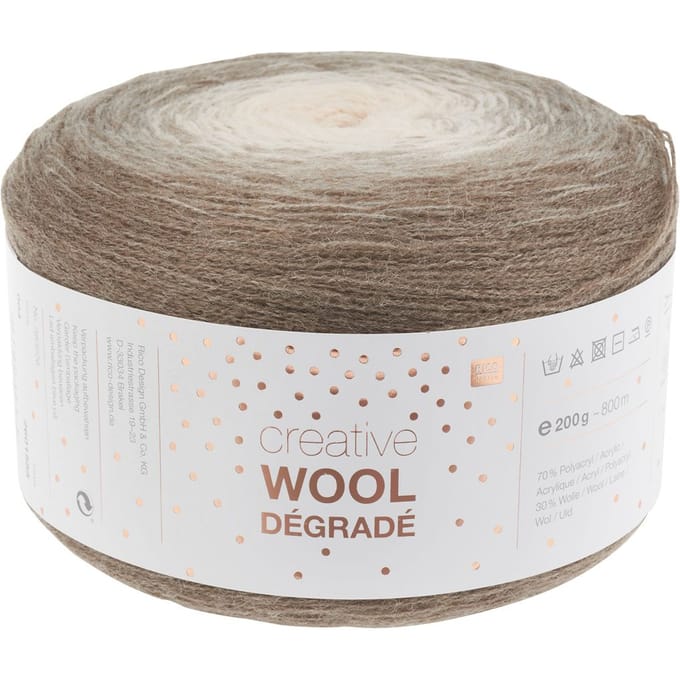 Rico Creative Wool Dégradé - Natuur