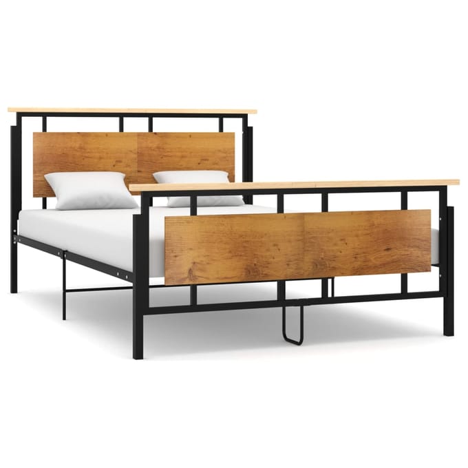 vidaXL - Bedframe - metaal - 140x200 - cm