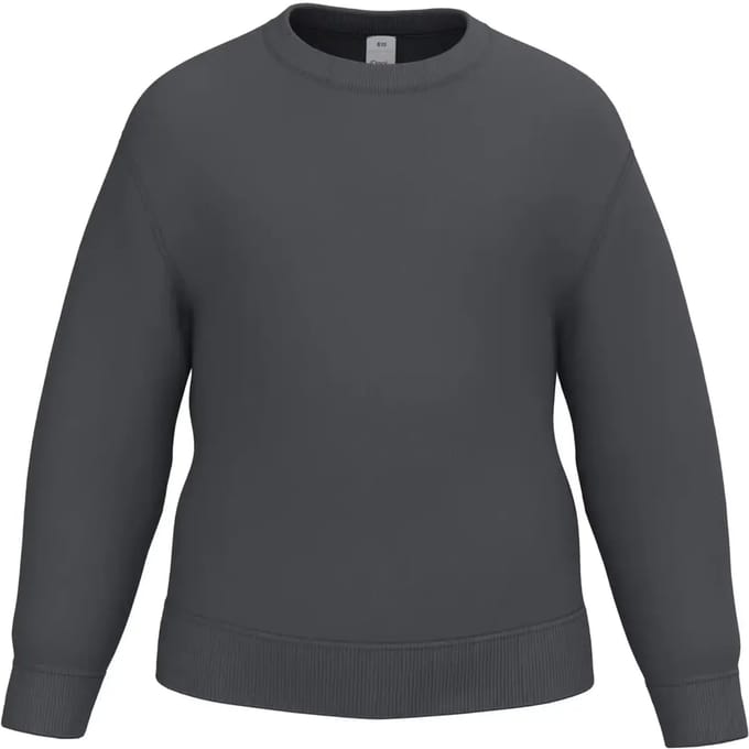 iDeal Basic Brand Kinder sweater met ronde hals IB401 - Ideal Dark Grey - 10/12 ans