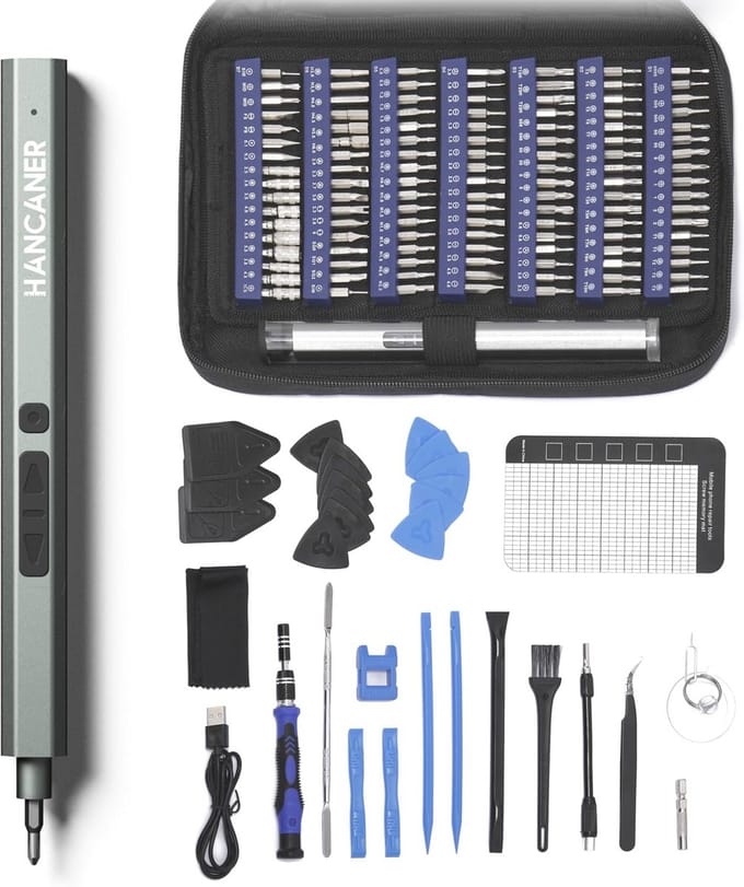 Draadloze Mini Elektrische Schroevendraaier 152-in-1 Set voor Precisie Onderhoud