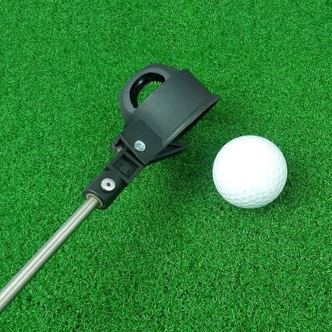 Golfbal Retriever 8 Sectie Roestvrijstalen Telescopische Golfbal Opraper 1PCS black