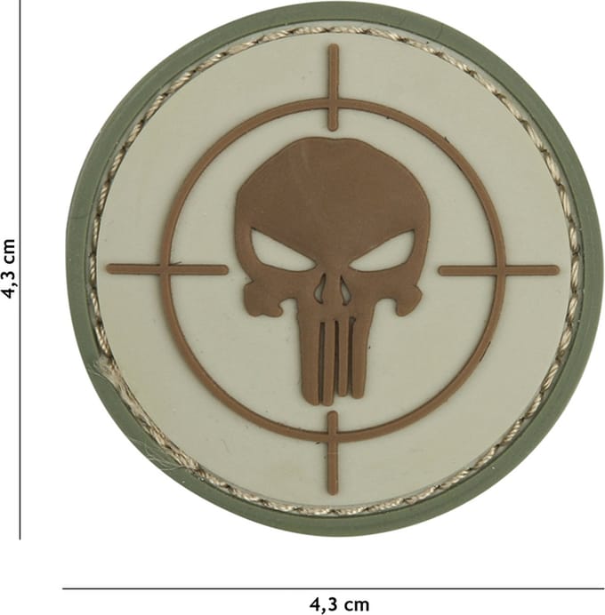 101 Inc Embleem 3D Pvc Punisher Vizier Coyote  20019