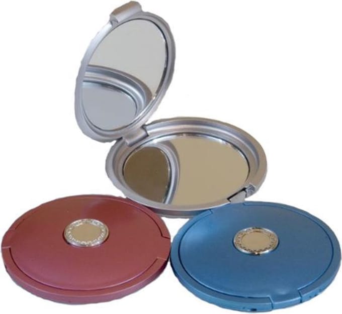 Rojafit Klapspiegel - Tasspiegel - Rond -Ø 7,5 cm - Zilver