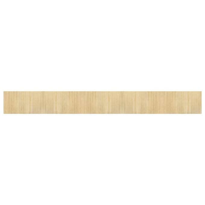 vidaXL - Vloerkleed - rechthoekig - 60x500 - cm - bamboe - lichtnaturel
