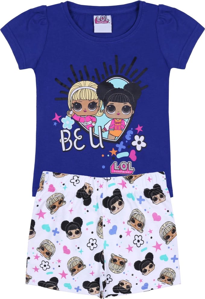 Marineblauw-witte pyjama met korte mouwen - LOL SURPRISE