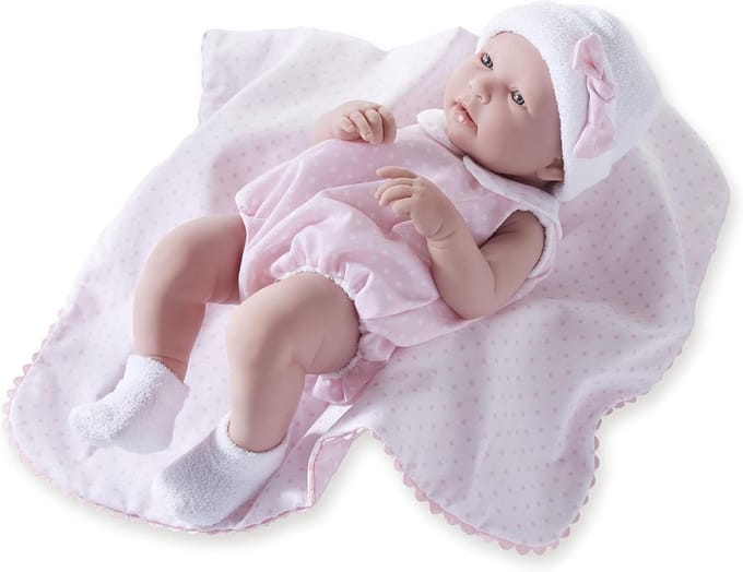 Babypop Meisje - Levensgetrouwe Pop - Fantasierijk Spel - Anatomisch Correct - 43 cm - Roze