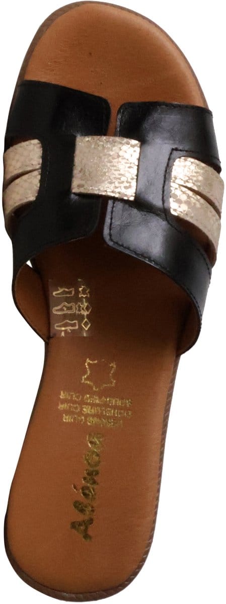 Alénoa platte leren sandalen