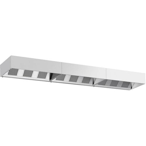 GGM Gastro Kastenhaube - 6000mm - mit Filter & Lampe Zilver