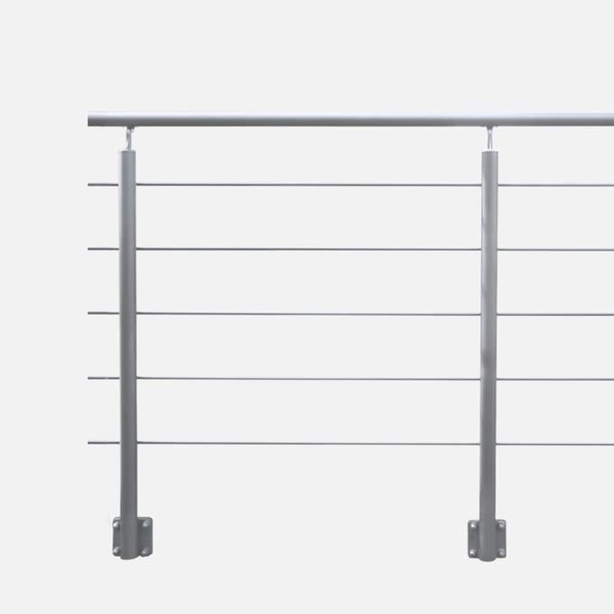 Kordo - Balustrade voor zijdelingse montage - OPALU - Grijs - 2 m