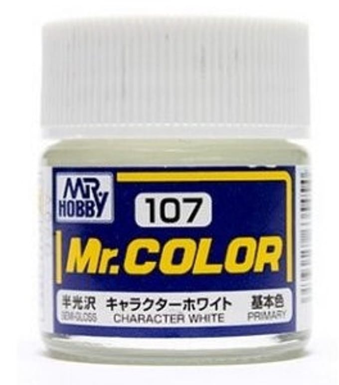 Gunze Mr. Hobby C-107 - Mr. Color 10 ml Character White - Lacquer Modelbouwverf
