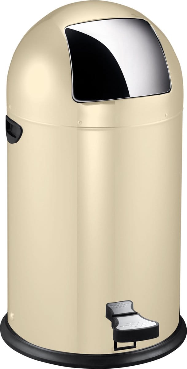 EKO - Kickcan 33 liter - Steel - crème - Prullenbak