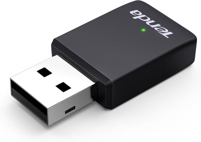 Mini Wi-Fi 6 USB Adapter Dual Band WLAN Stick Plug & Play voor PC Laptop