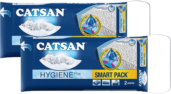 2 x Catsan Smart Pack Kattenbakvulling