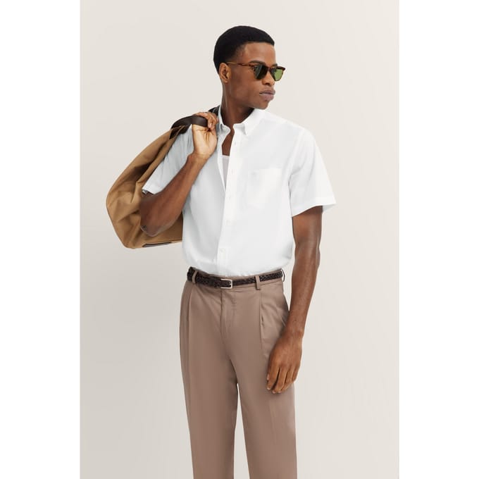 Bugatti Herren Shirt met button-down kraag