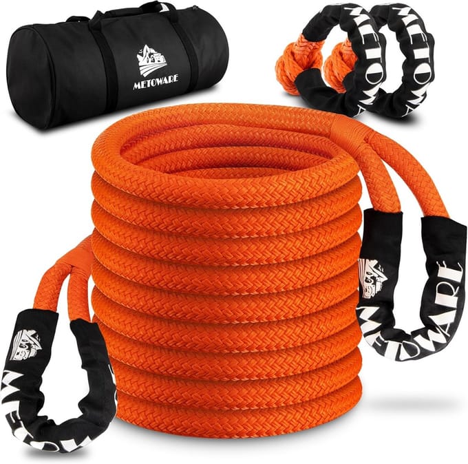 Kinetisch hersteltouw 15,9 kg 2,5 cm x 9,1 m met zachte schakels