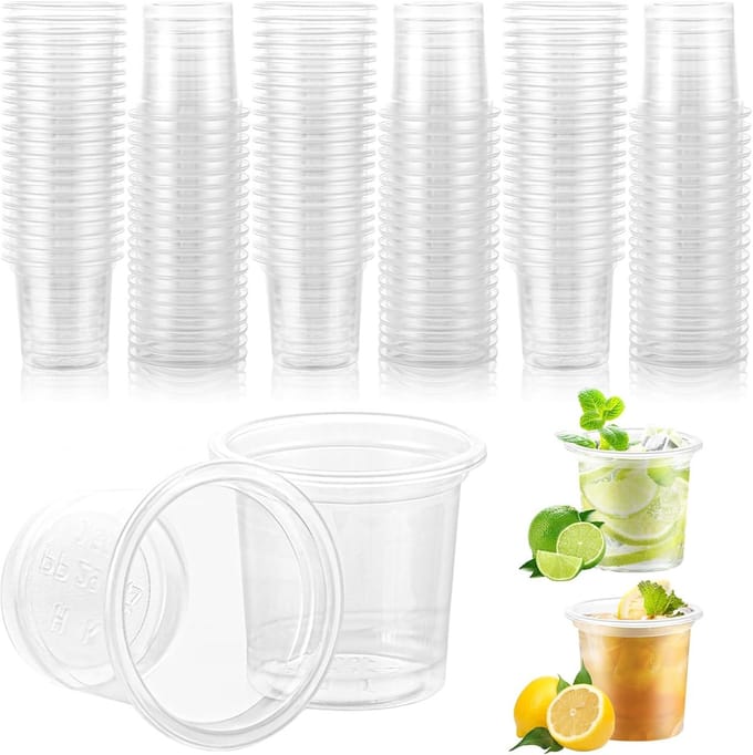 Solidchoice - 1000 Stuks Plastic Shotglazen van 20ml voor Feesten