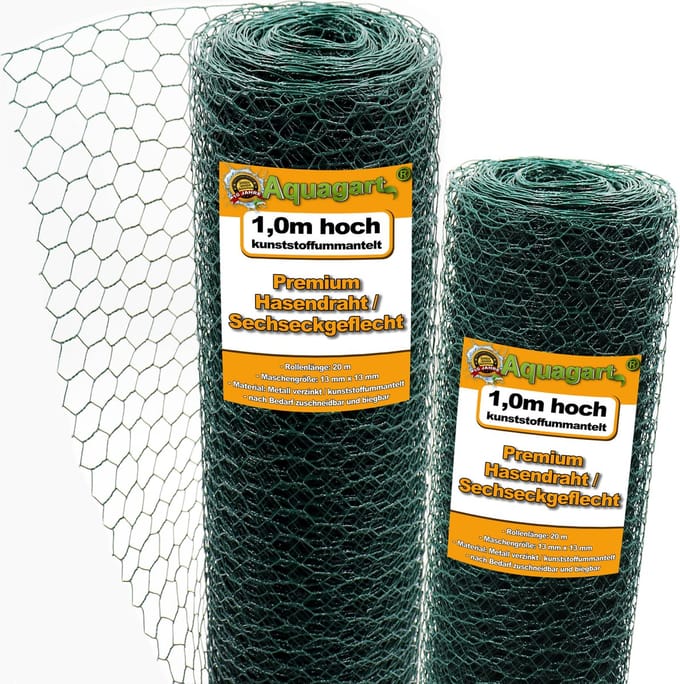 120m zeshoekig draadgaas, konijnengaas, groen, konijnengaas 100cm