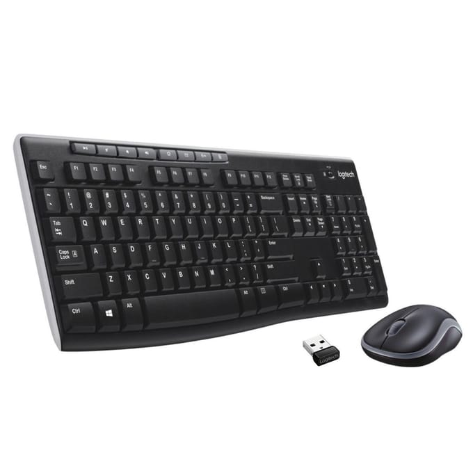 Logitech MK270 Wireless Keyboard and Mouse Combo - US International - Keyboard and mouse set - Engels (US international) - Zwart