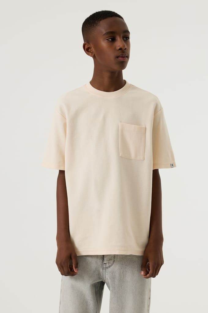 GARCIA Jongens Effen T-shirt Bruin Korte mouw