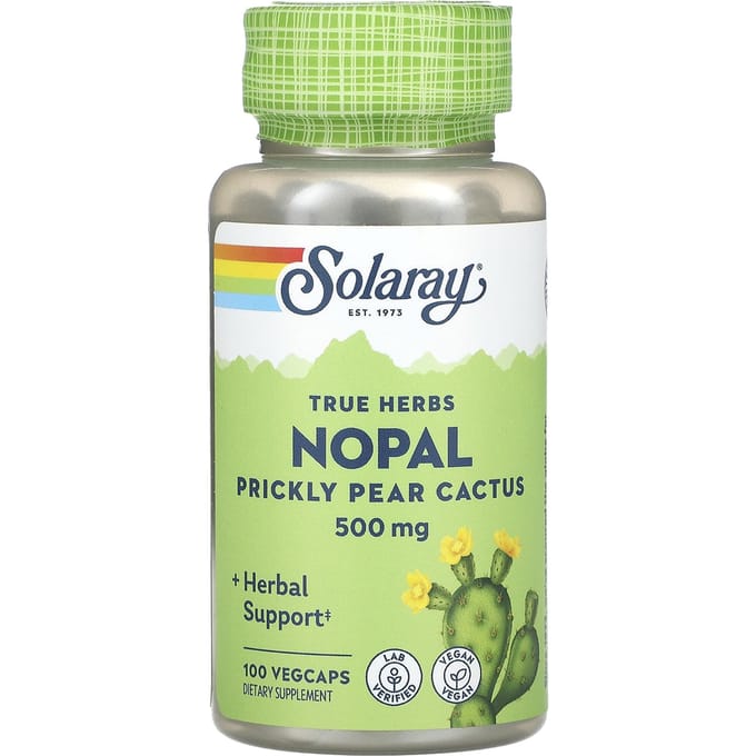 True Herbs, Nopal, Opuntia Ficus, 500Mg, 100 Veggie Capsules