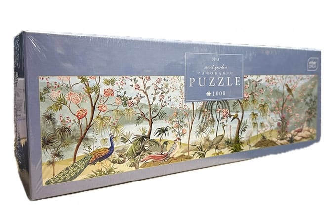 PUZZLE - 1000 STUKJES - Interdruk Secret Garden Panoramische Puzzel - GERONIMO GAMES