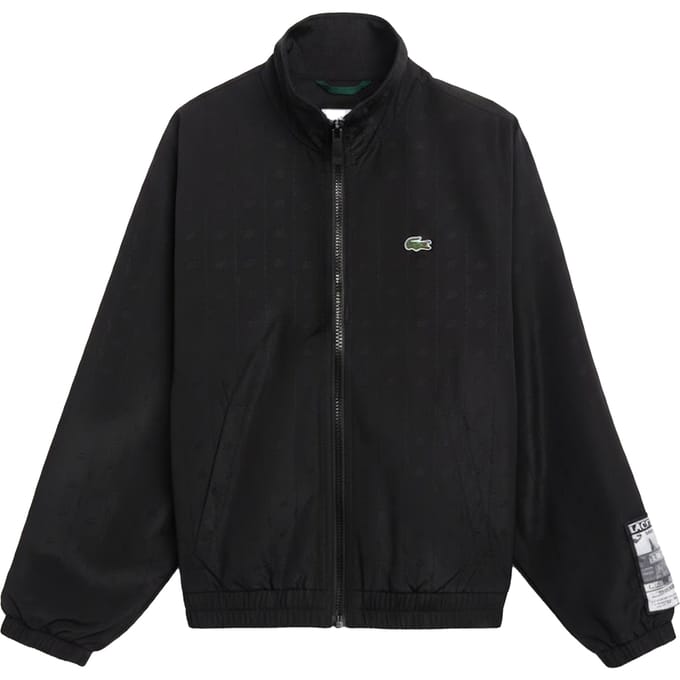 Lacoste Heren Cropped Track Jacket (Zwart)