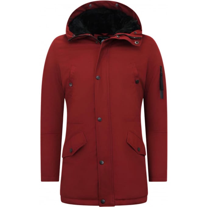 Parka Heren Winter - 7065 - Rood