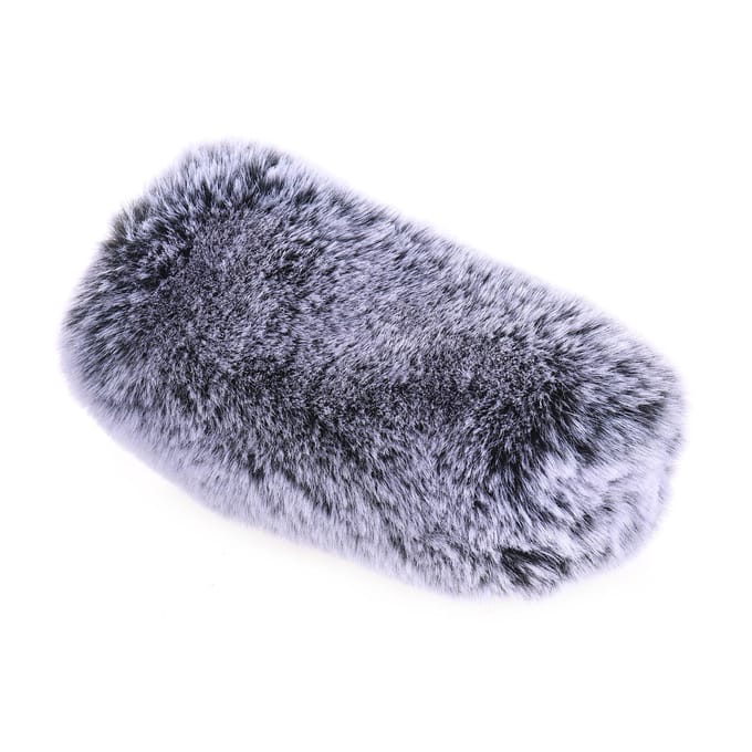 Buitenmicrofoon Windscherm Bont Ruisonderdrukking Microfoon Windkap Vervanging voor RODE VideoMic Pro/ gray