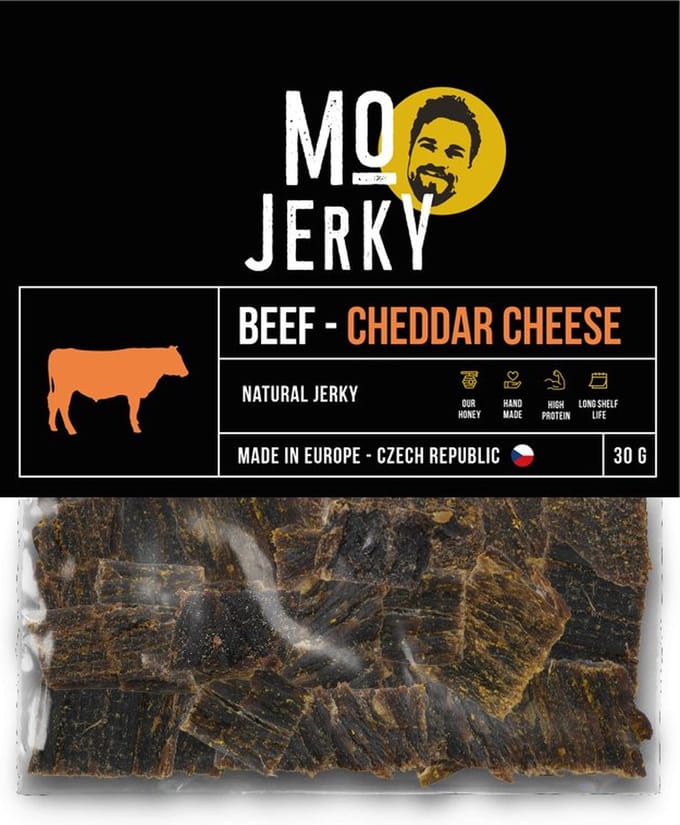 Mo Jerky Beef - Cheddar Cheese 5 x 30 gram