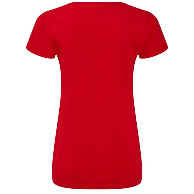 Fruit of the Loom Dames/Dames Iconic 150 V Hals T-shirt (Rood)